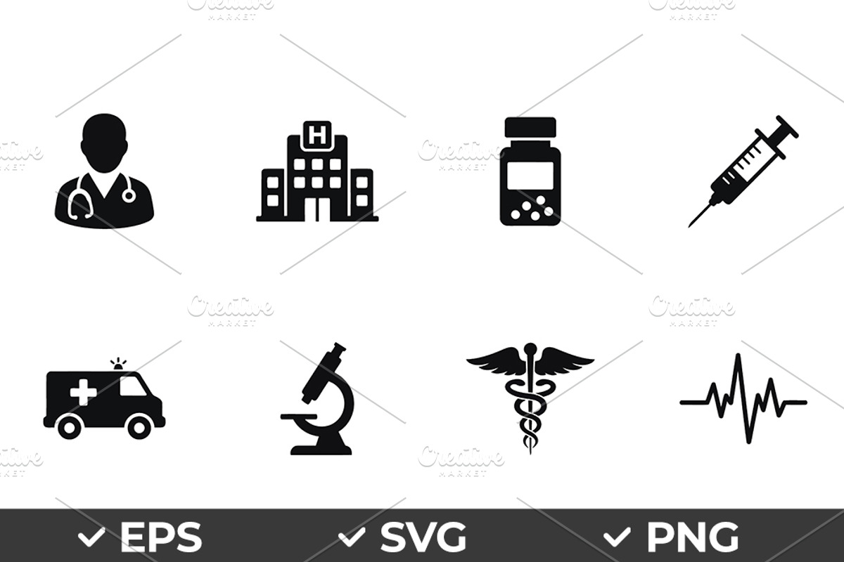 Medical Icon Vector Bundle, an Object Graphic by Artonix (Photo 1 of 3)