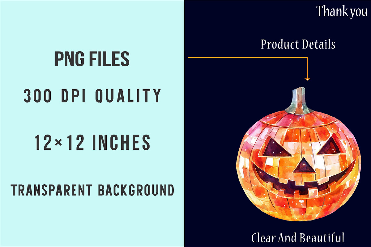 Retro Groovy Halloween Day Clipart, an Illustration by SinaCreation (Photo 4 of 5)