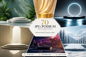 Podium Backgrounds, a Background Graphic by MarisoArt