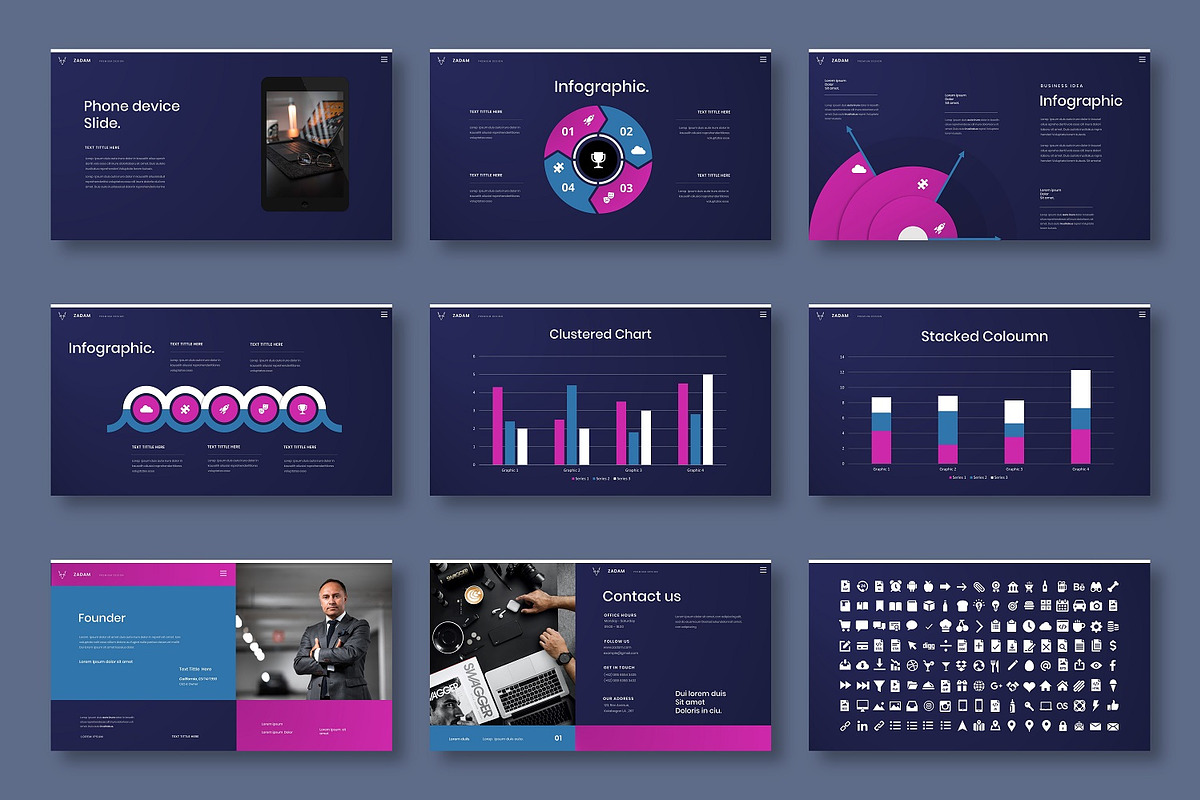 Zadam – Business Keynote Template, a Presentation Template by Dens Creative Studio (Photo 5 of 6)