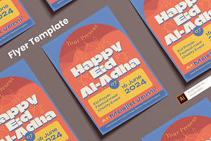 Happy Eid Al-Adha Flyer, a Flyer Template by FathurFateh