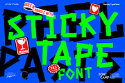 Stickytape Font, a Handwritten Font by Fontcamp Type Foundry (Thumbnail 9 of 9)