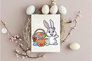 Easter Bunny With Egg PNG, an Illustration by DreamArtGraphic (Thumbnail 2 of 4)