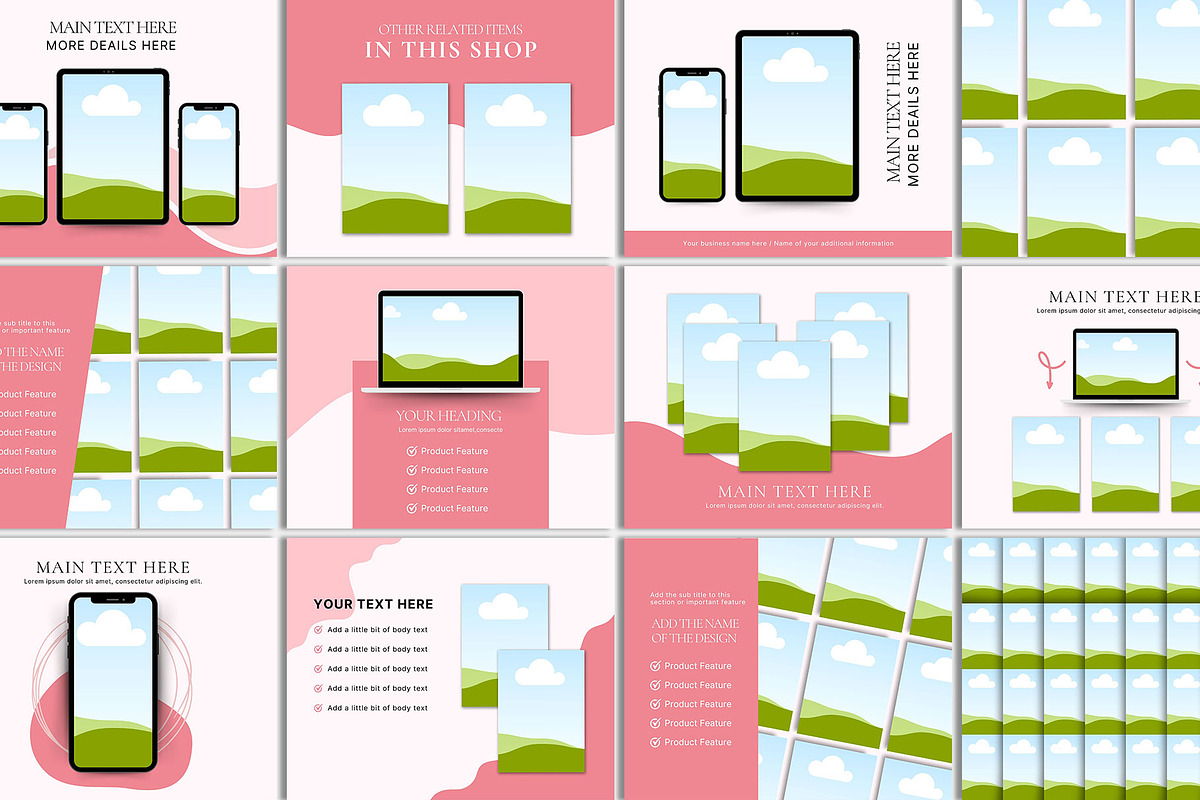 50+ Etsy Listing Canva Template Set, a Design Template by Waliullah Solutions (Photo 3 of 4)