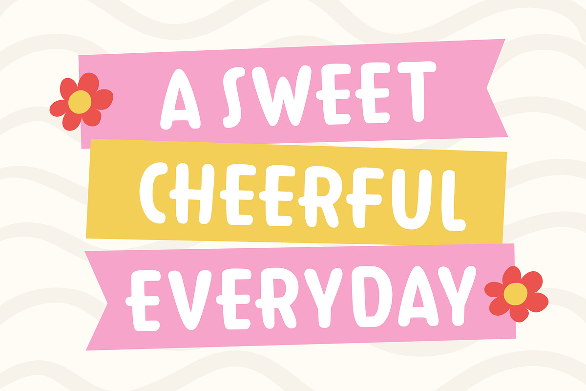 Snowflare - Cute & Playful Font, a Sans Serif Font by Typia Nesia (Photo 6 of 13)