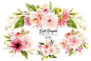 Sweet Dahlias and Roses, an Illustration by Kim Thoa Designs (Thumbnail 2 of 9)