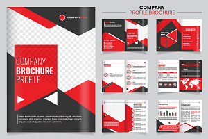 Corporate brochure template, a Brochure Template by Tanuart