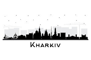 Kharkiv Ukraine City Skyline.