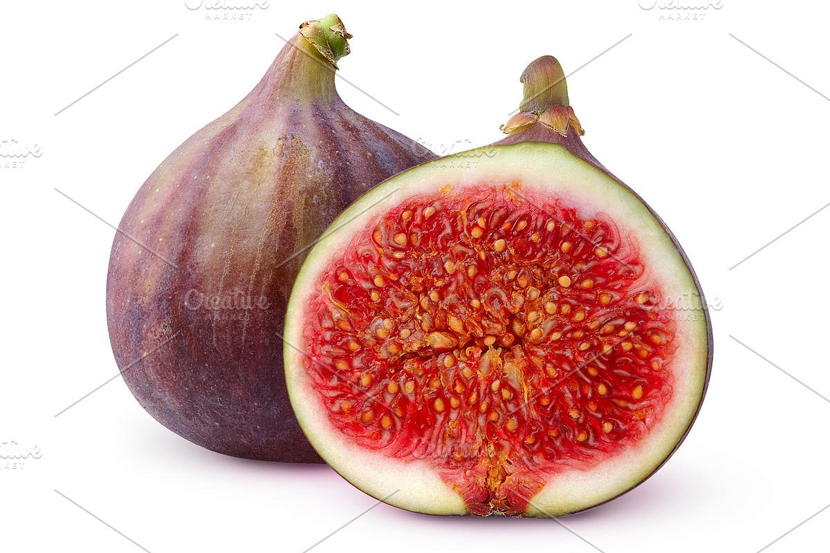 Cut fresh figs