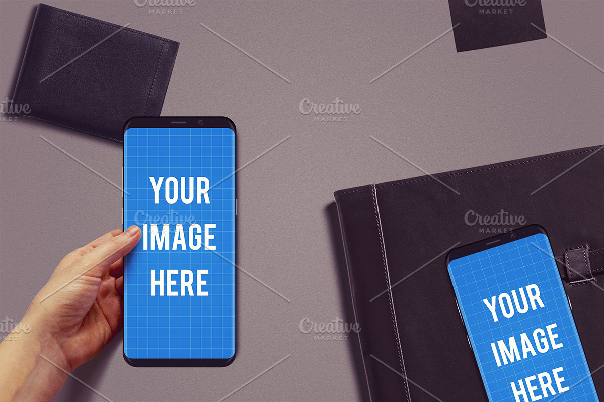 Samsung Galaxy S8 Mockup, an Android Mockup by Tzochko (Photo 6 of 11)