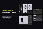 Minimal iPhone Mockup PSD and Figma, an iPhone Mockup by Modern Studio (Thumbnail 3 of 8)