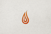 Minimalist Modern Fire Logo, a Branding & Logo Template by Luxury Logos (Thumbnail 4 of 4)