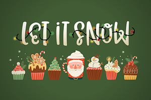 Christmas Lights Font & Phrases