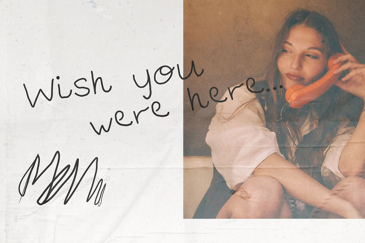 Side B: Lo-Fi Handwritten Font, a Handwritten Font by Anastasiia VNSK (Photo 4 of 14)