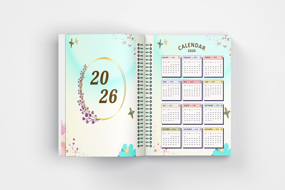 2025-2026 Kids Daily Journal Canva, a Stationery Template by Designmela01 (Photo 3 of 6)