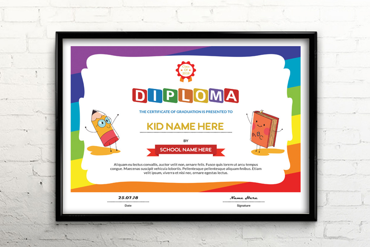 Certificate Design Template, a Stationery Template by Rimana_Templatehive (Photo 2 of 3)