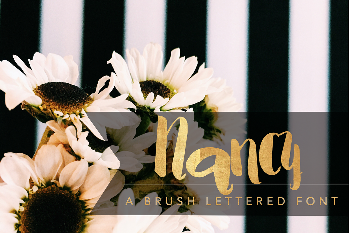 NANCY Brush Lettered Font