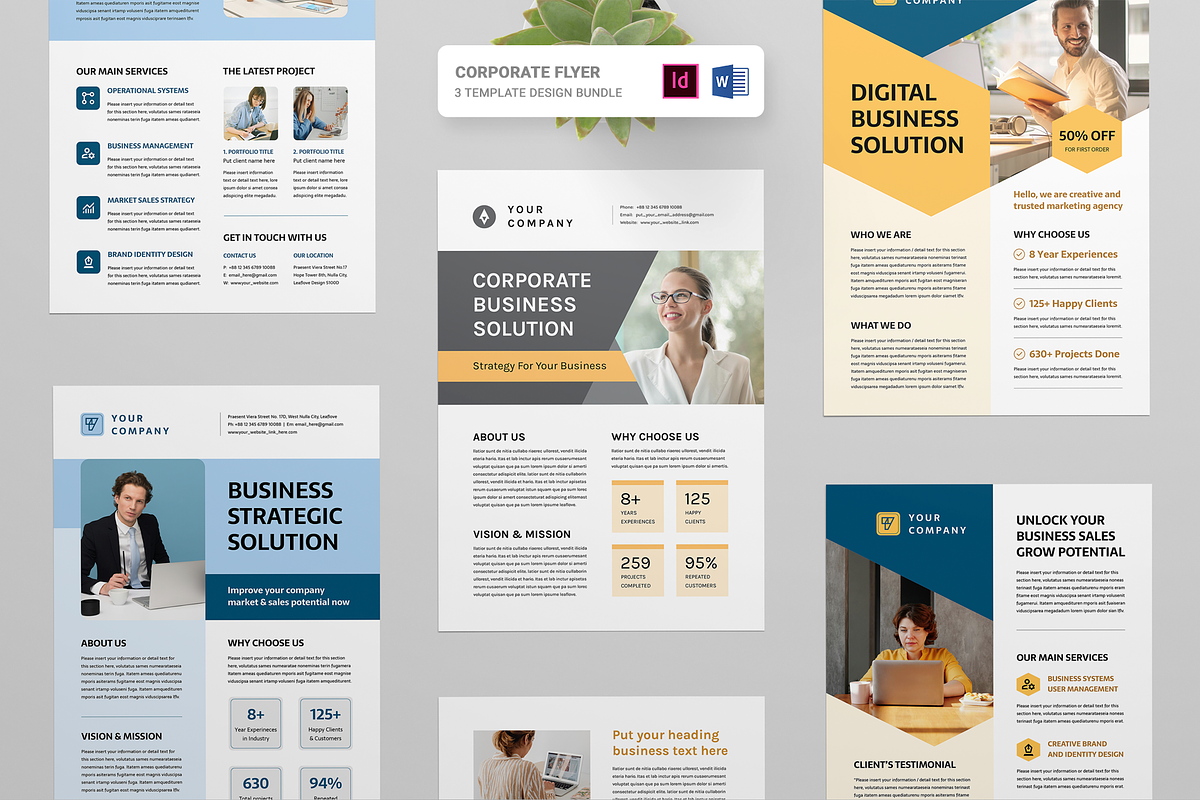 Corporate Flyer Bundle, a Flyer Template by Leaflove (Photo 1 of 10)