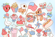 Berry Patriotic: 4th of July Bundle, a Seasonal Illustration by Huxmay (Thumbnail 3 of 7)