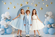 Blue Birthday Balloon Backdrops, a Background Graphic by 3Motional (Thumbnail 15 of 20)