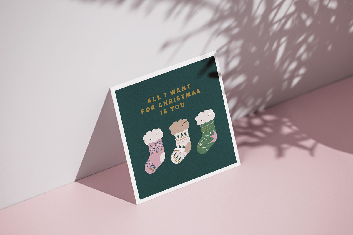 Christmas holiday card designs set, a Seasonal Illustration by Good Studio (Photo 8 of 12)