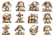 Boho Easter Watercolor Clipart, an Illustration by Dream Creation (Thumbnail 4 of 5)