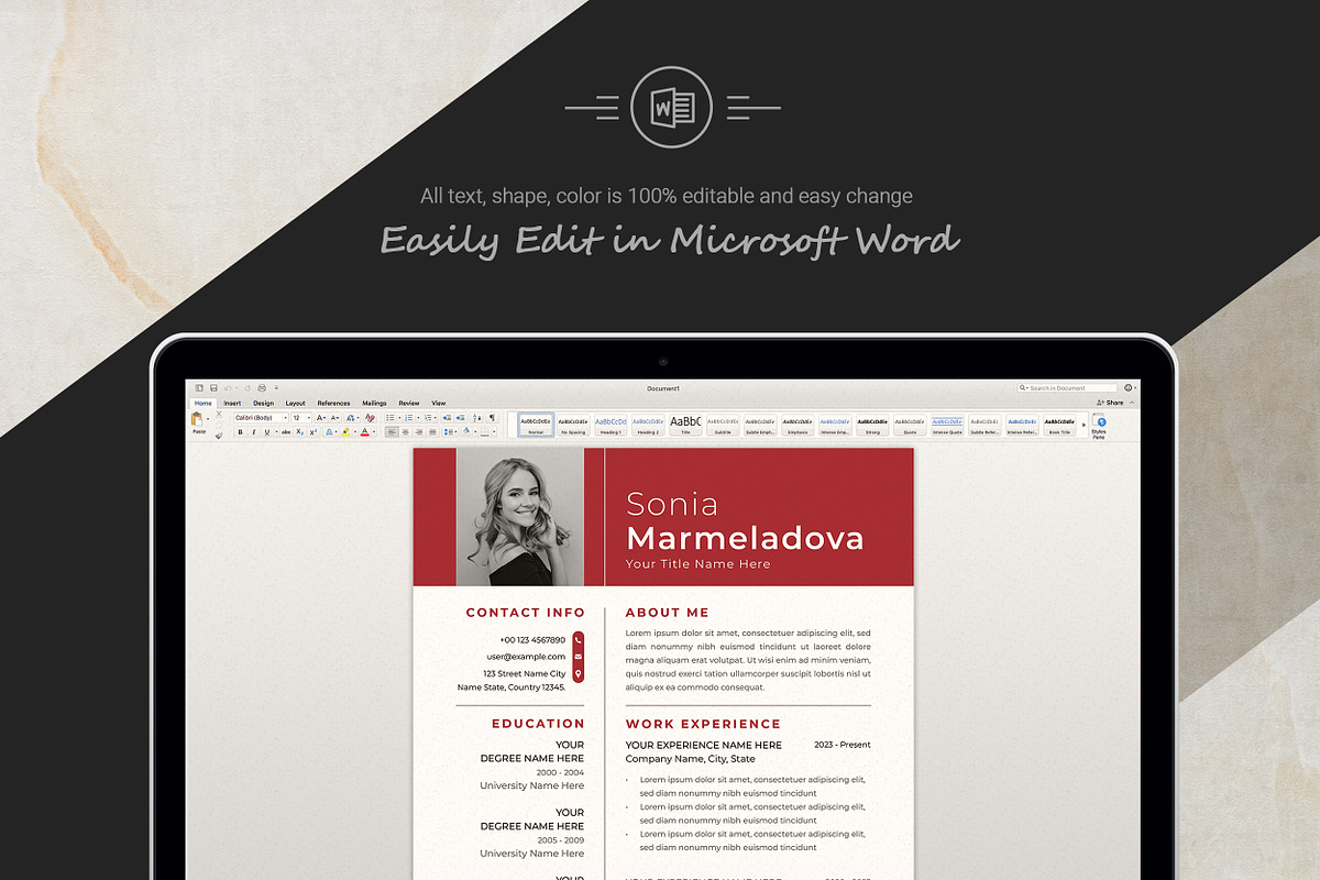 Portfolio Resume for Designers & Art, a Resume Template by ResumeInventor (Photo 5 of 6)