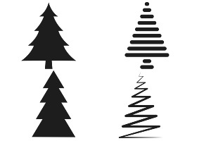 Christmas Trees Set 4