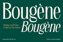 Bougene - Elegant Display Serif Font