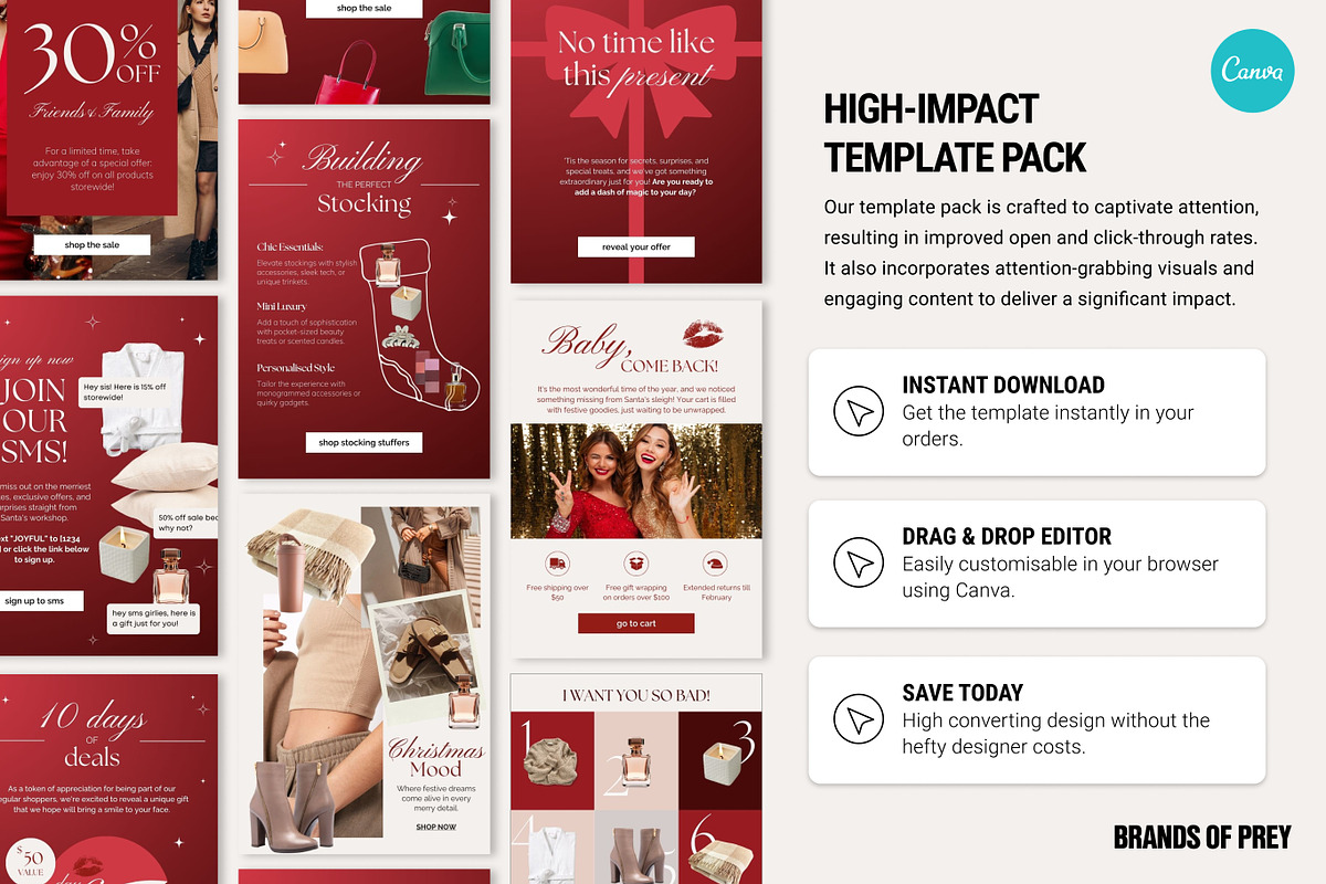 Christmas Holiday | Email Templates, an Email Template by Studio Mayde (Photo 2 of 8)