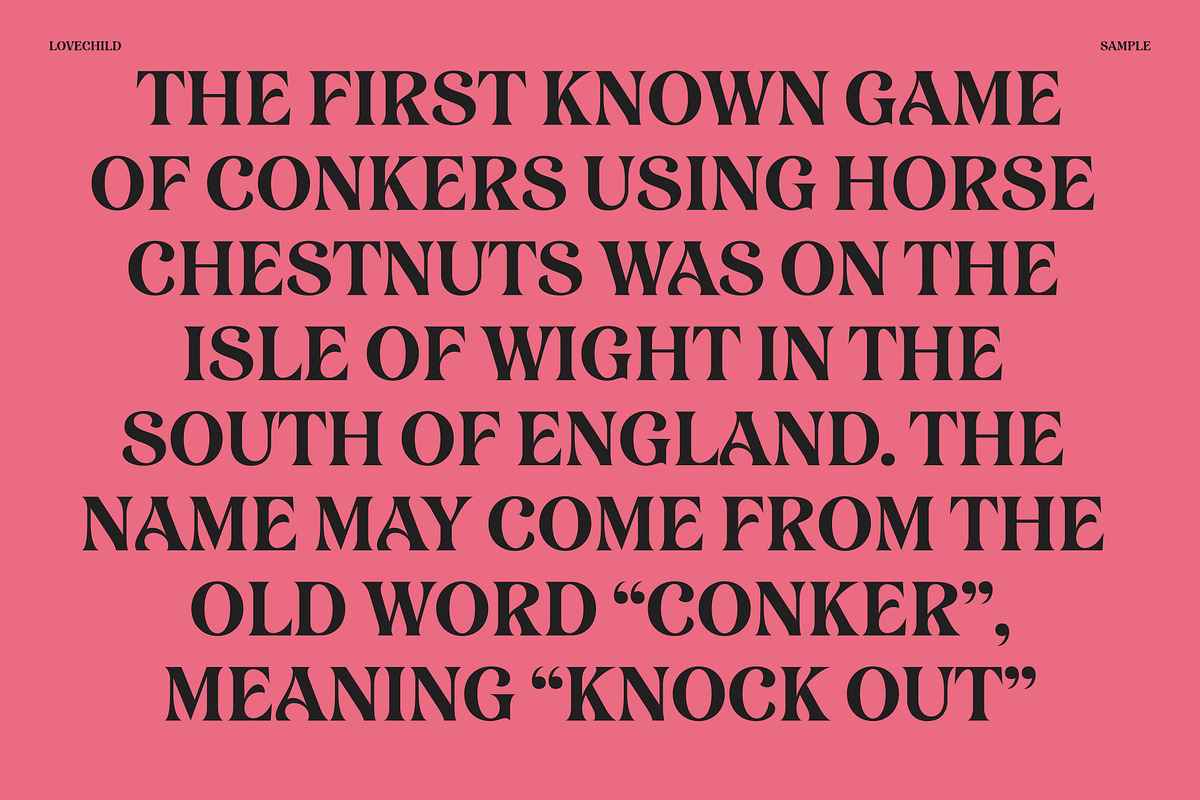 Lovechild, a Font by Simon Walker (Photo 6 of 10)