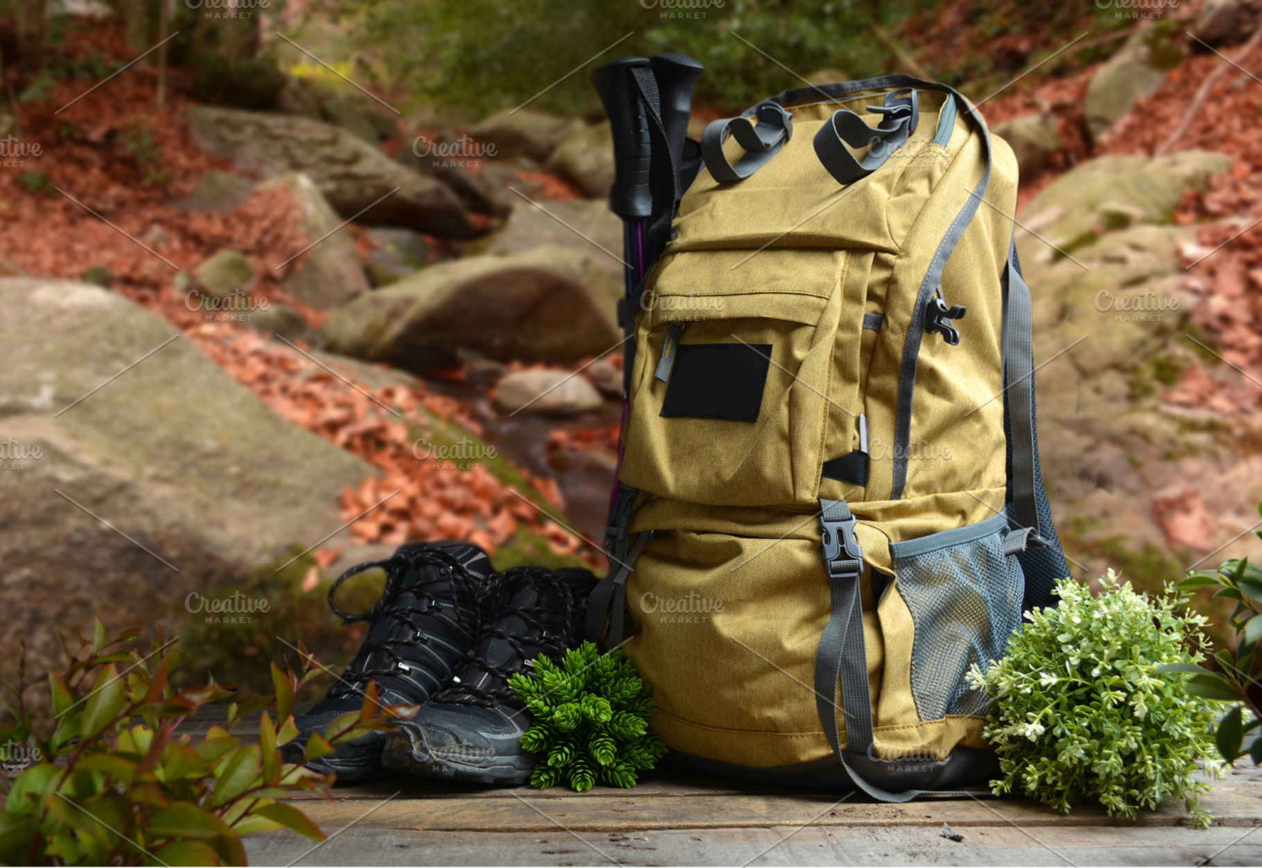 Backpack hiking stock photo containing backpack and hiking, a Sports & Recreation Photo by expressiovisual