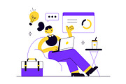 10 Business Woman Illustration, a Person Illustration by denayunebgt (Thumbnail 4 of 4)