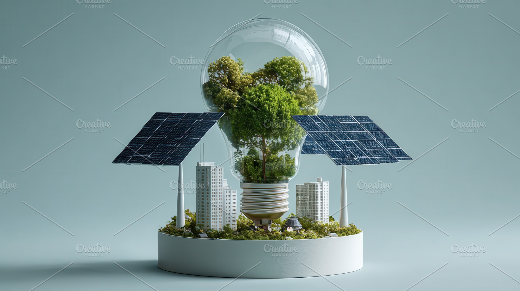 Green City Energy Lightbulb Solar Pa, a Photo by Pixeness Studio