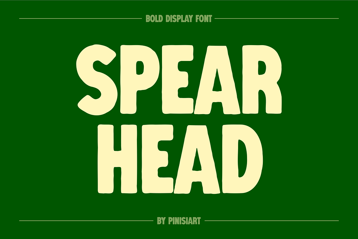SPEARHEAD, a Sans Serif Font by Pinisi ART (Photo 1 of 10)
