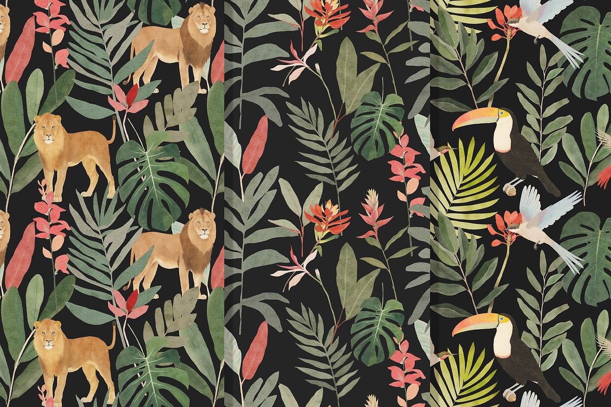 Jungle Bundle, an Animal Illustration by TheCuteShop (Photo 12 of 16)