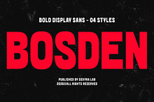 Bosden – Bold Display Sans Font