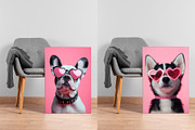 Funky Dogs in Sunglasses Poster Pack, an Illustration by HabitusDesigns (Thumbnail 7 of 9)