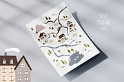 Seasons Landcape & Map Creator, an Object Graphic by MaNechaeva (Thumbnail 8 of 11)