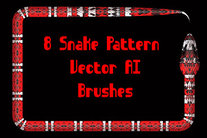 8 Snake Pattern Vector Brushes