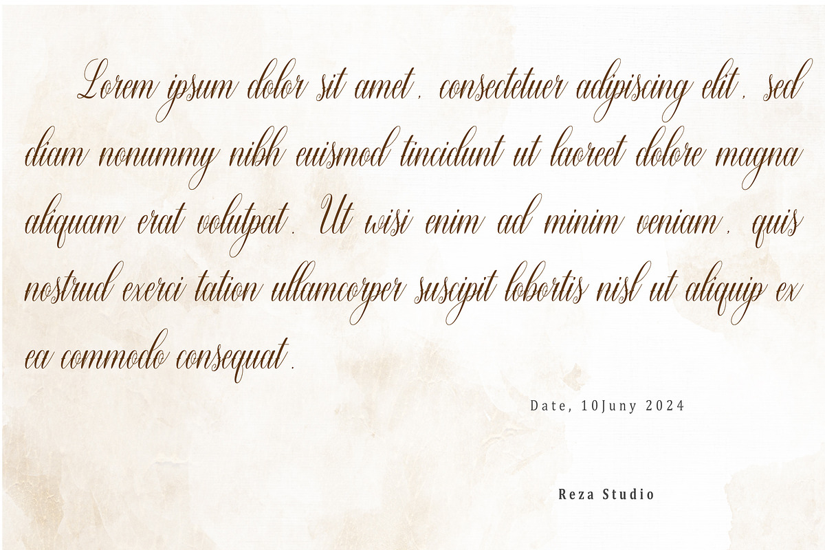 Warton, a Script Font by Reza Studio (Photo 13 of 13)