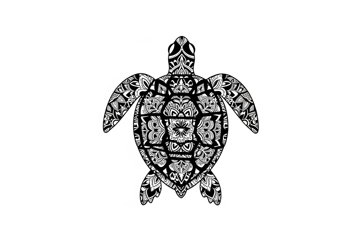Mandala Sea Turtle SVG Bundle, an Illustration by yasushie (Photo 16 of 31)