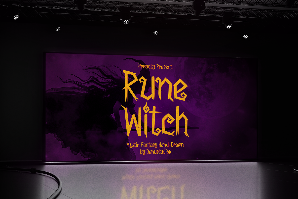 Rune Witch | Fantasy Hand Drawn, a Handwritten Font by Denustudios (Photo 4 of 12)