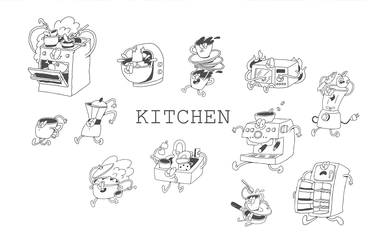 Funny Everyday Chores Doodles, an Illustration by Anastasiya Klempach (Photo 4 of 10)
