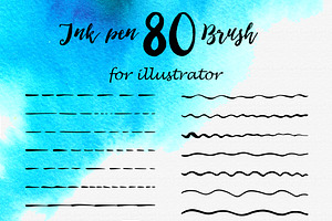 Ink Pen Brush For Illustrator