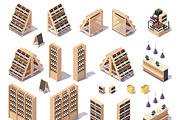 Vector isometric grocery equipment, a Food Illustration by tele52 (Thumbnail 11 of 11)