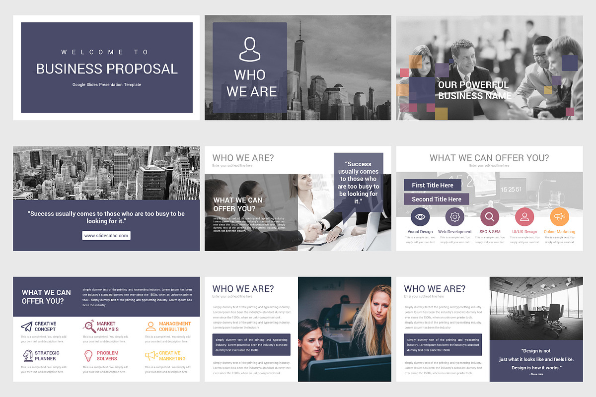 Best Business Proposal Google Slides, a Presentation Template by SlideSalad (Photo 6 of 19)
