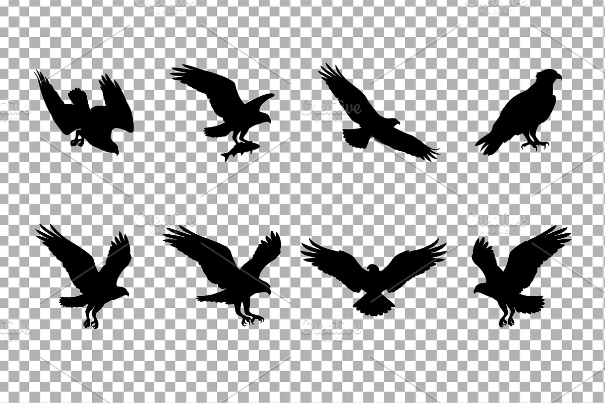 Eagle Silhouette Vector Flying, an Object Graphic by Artonix (Photo 3 of 3)