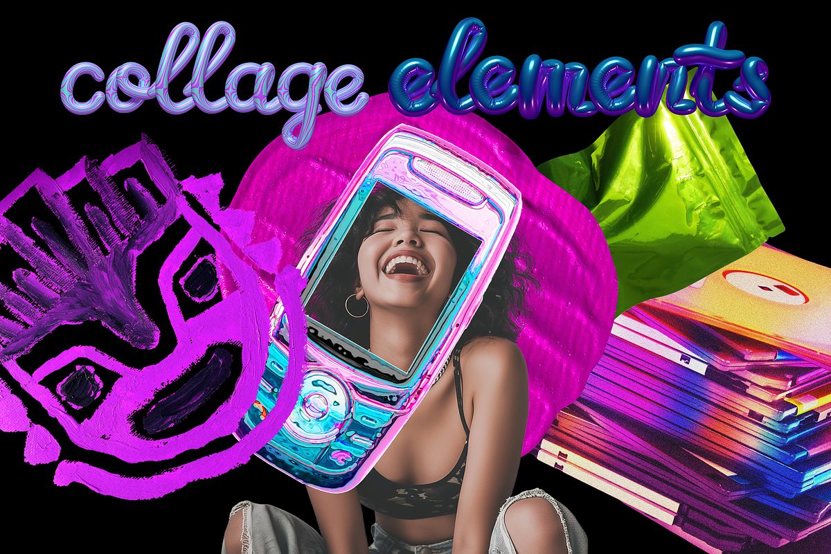 Work & Dance collage kit, an Object Graphic by Fox's Monday (Photo 4 of 16)