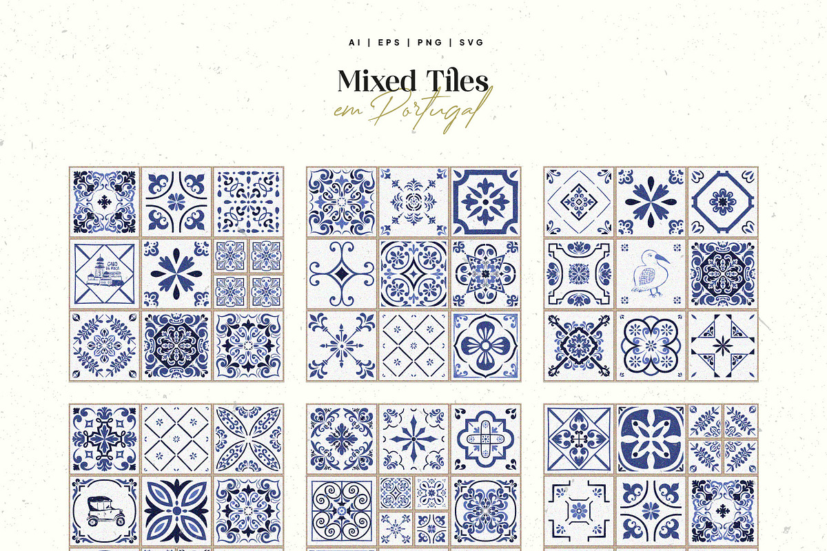 Azulejo Portugal | Tiles & Patterns, an Object Graphic by KetteCreate (Photo 10 of 20)